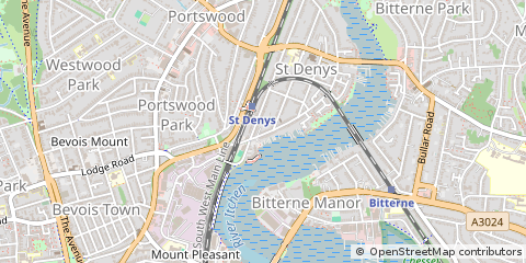 Map of Southampton, Hampshire