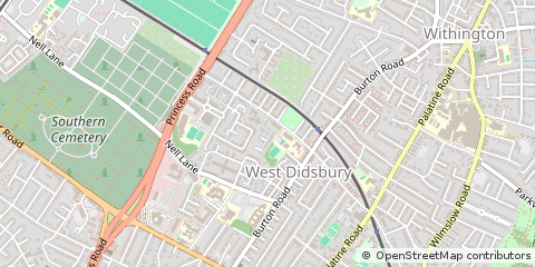 Map of Manchester