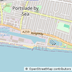 Map of Hove, East Sussex