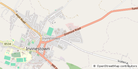 Map of Enniskillen, County Fermanagh