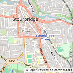 Map of Stourbridge, Worcestershire