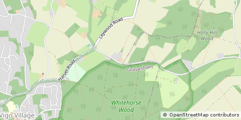 Map of Meopham, Kent