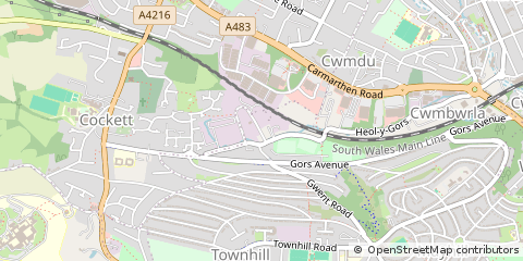 Map of Swansea