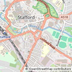 Map of Stafford, Staffordshire