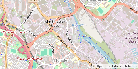 Map of Leeds, West Yorkshire
