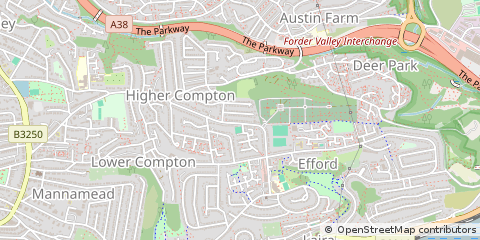 Map of Plymouth, Devon