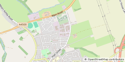 Map of Northampton, Northamptonshire