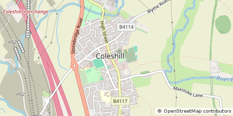 Map of Warwickshire