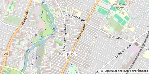 Map of Leicester