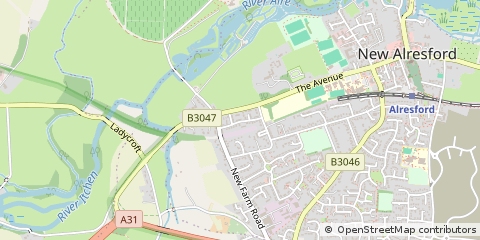 Map of Alresford, Hampshire
