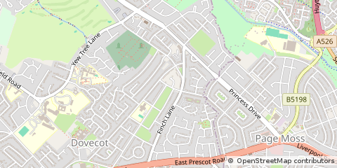 Map of Liverpool, Merseyside