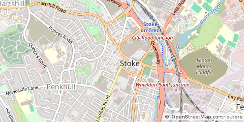 Map of Stoke-on-Trent