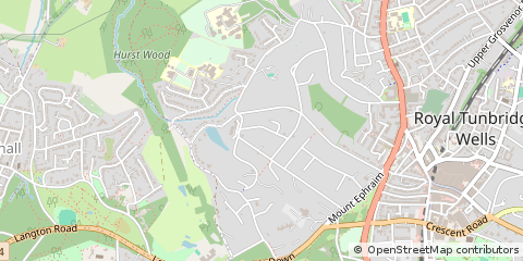 Map of Tunbridge Wells, Kent
