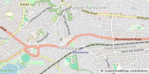 Map of Poole, Dorset