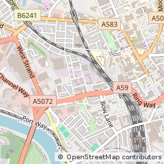 Map of Preston, Lancashire