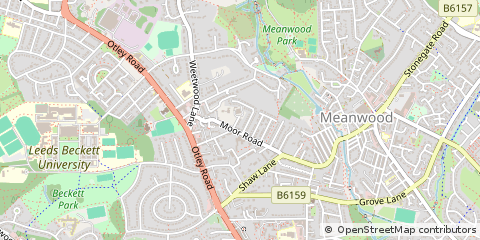 Map of Leeds, West Yorkshire