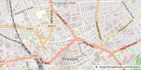 Map of Preston