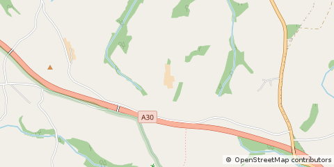 Map of Okehampton, Devon