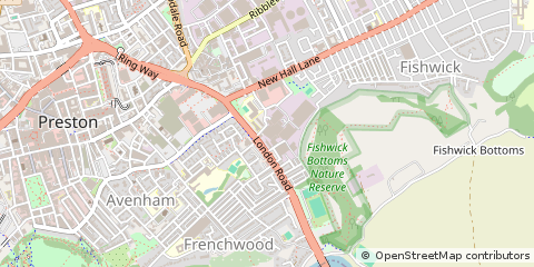 Map of Preston