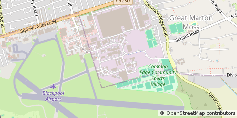 Map of Blackpool, Lancashire
