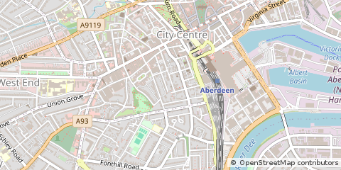 Map of Aberdeen
