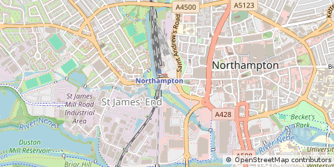 Map of Northampton