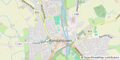 Map of Antrim, County Antrim