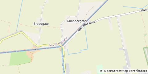 Map of Parson Drove Wisbech, Cambridgeshire