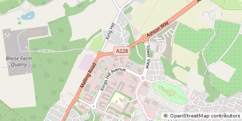 Map of West Malling