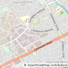 Map of Romford, Essex