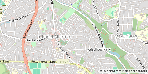 Map of Leeds, West Yorkshire