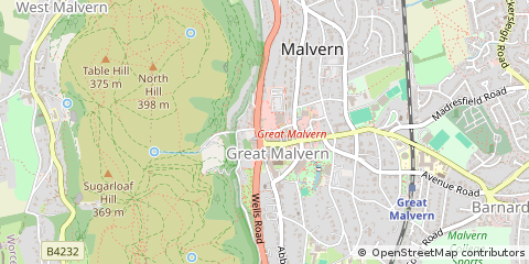 Map of Malvern