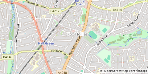 Map of Birmingham