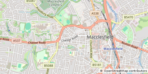 Map of Macclesfield