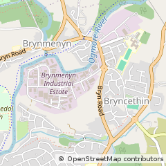 Map of Bridgend