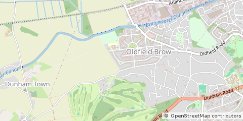 Map of Altrincham, Cheshire