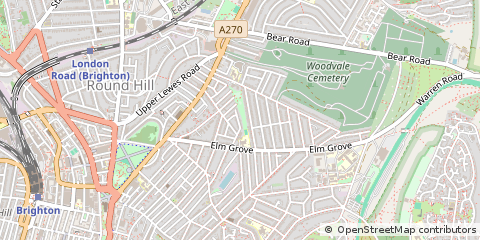 Map of Brighton, East Sussex