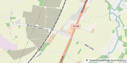 Map of Swainsthorpe, Norwich