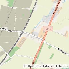 Map of Swainsthorpe, Norwich