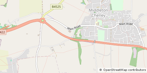 Map of Middleton Cheney, Banbury