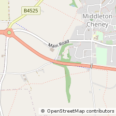 Map of Middleton Cheney, Banbury