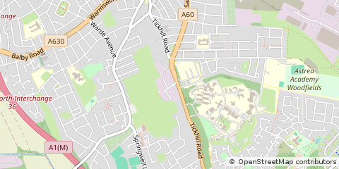 Map of Balby Doncaster, South Yorkshire
