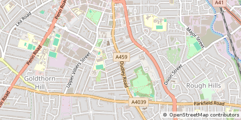Map of Wolverhampton, West Midlands