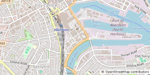Map of Aberdeen