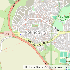 Map of Dorchester, Dorset