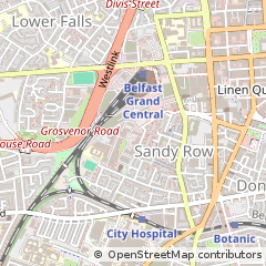 Map of Belfast, County Antrim