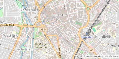 Map of Leicester