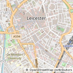 Map of Leicester