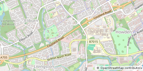 Map of Livingston, West Lothian