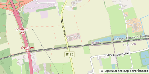 Map of Upminster, Essex